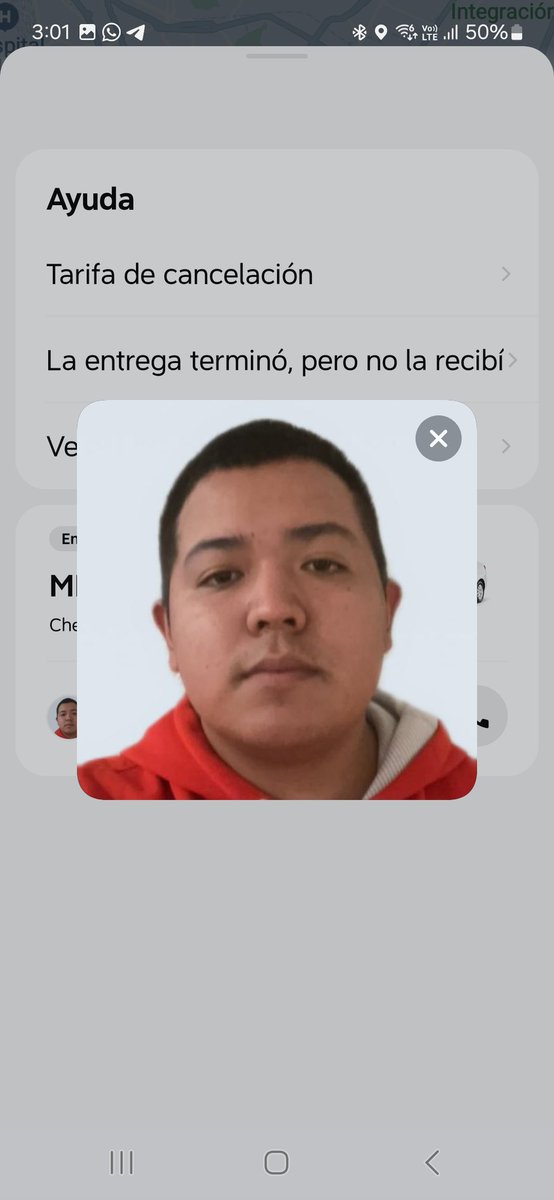 dariomendoza's tweet photo. @DiDi_Mexico este chófer Joel se robo mi envío. Se lo entregaron y se fue y canceló el viaje https://t.co/zFdCVqkBKv