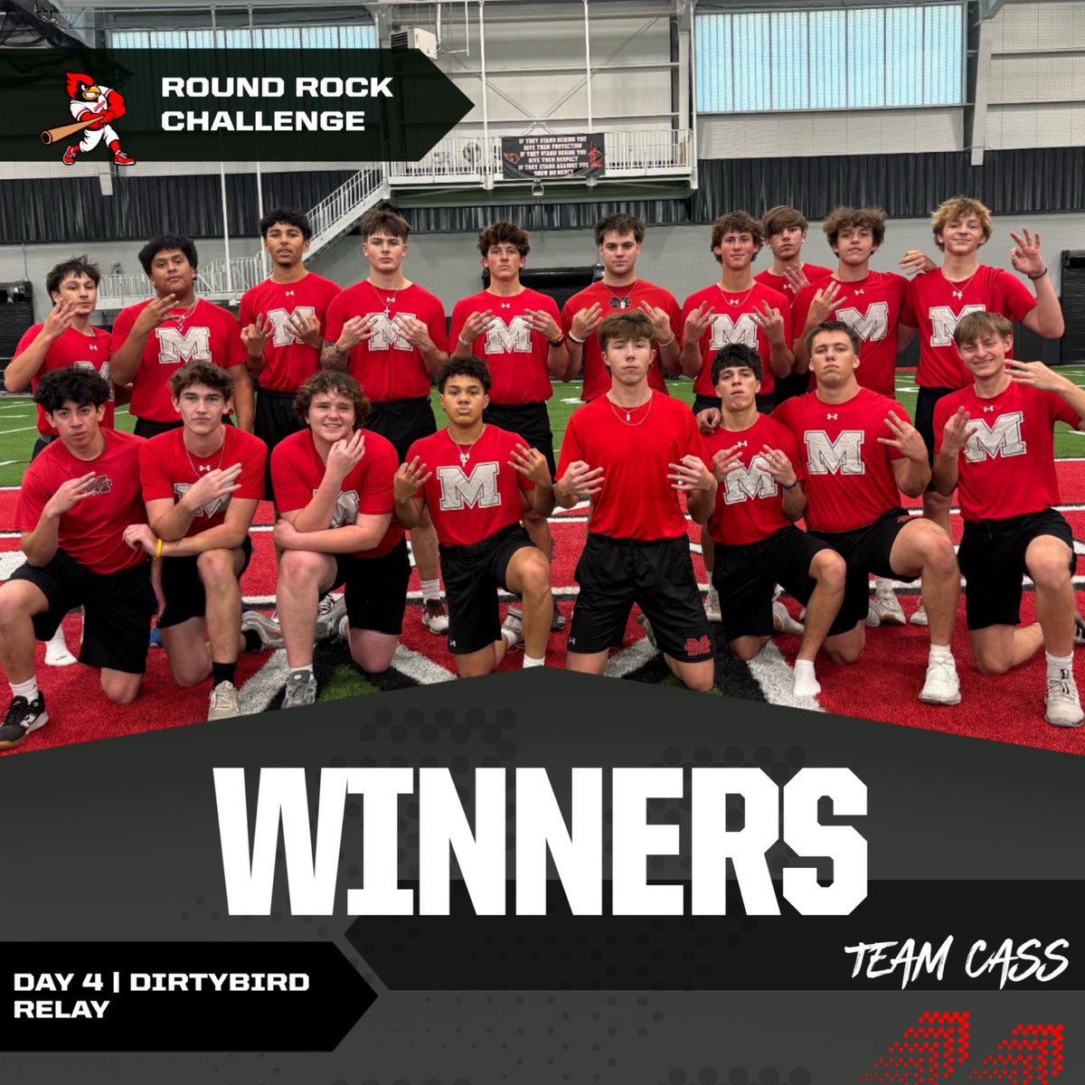 Team Cass wins the DirtyBird Relay to take a commanding 3-1 lead…

#LTH | #RRC #DirtyBirdz
