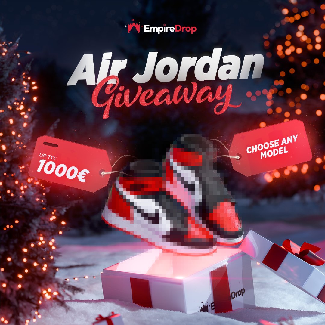 🔥🎁 AIR JORDAN GIVEAWAY  

We’re giving away ONE pair of Jordans of your choice to one lucky winner! 👀💜

How to enter: 
✅ RT + Like
✅ Follow us
✅ Tag 3 friends below 👇

Winner picked December 17 - Good luck 🤞