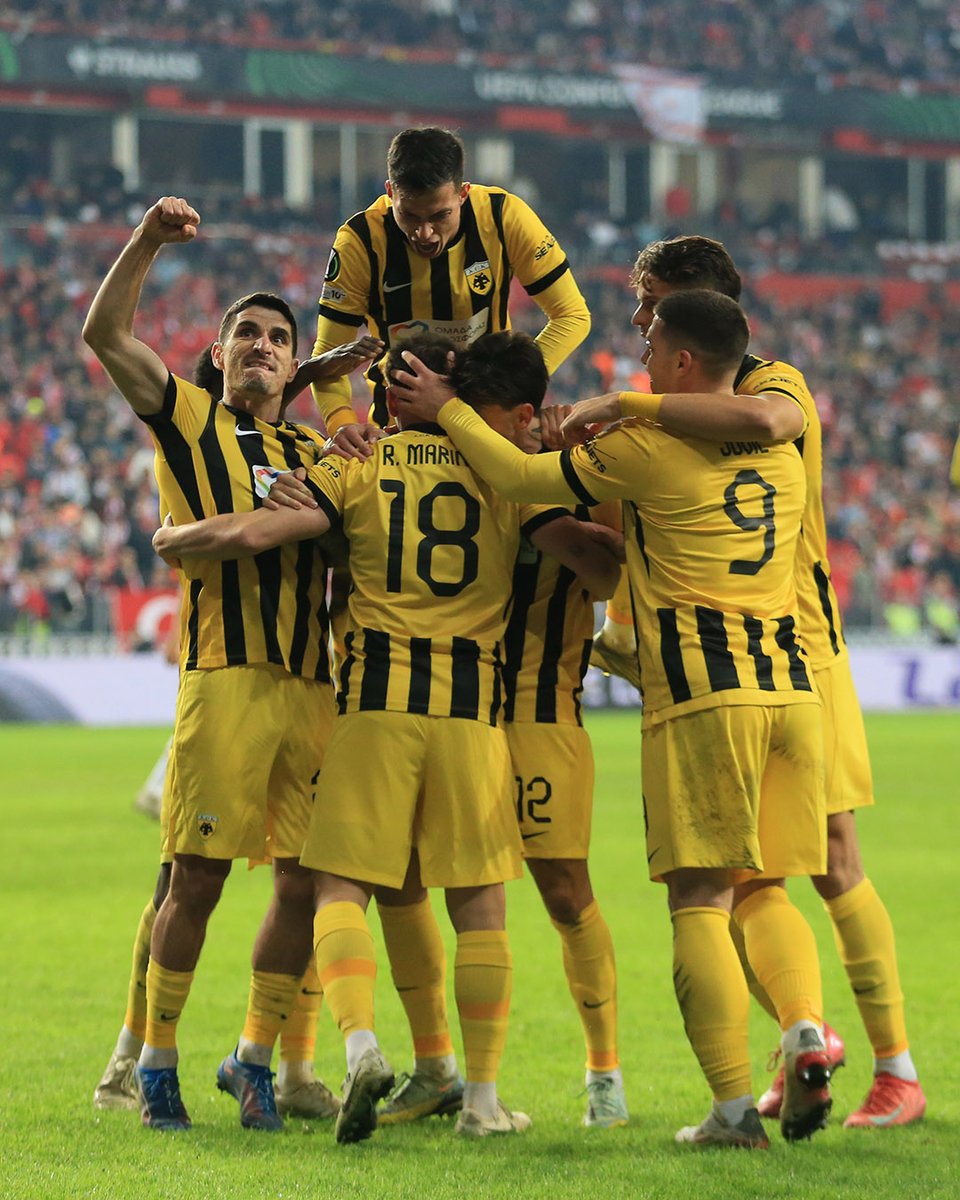 Conf_League's tweet image. AEK Athens are the first team to beat Samsunspor in the league phase of the Conference League this season 💪

#UECL | @AEK_FC_OFFICIAL