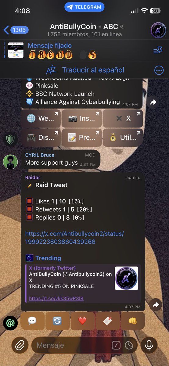 <a href="/CriptoGemas_R4H/">CriptoGemas</a> <a href="/Antibullycoin2/">AntiBullyCoin</a> Participando 
<a href="/Karen_Oquendo/">Karen</a> 
@KillerBTC420 
<a href="/Corii_008/">𝐂𝐎𝐑𝐈🐾 🇻🇪</a>