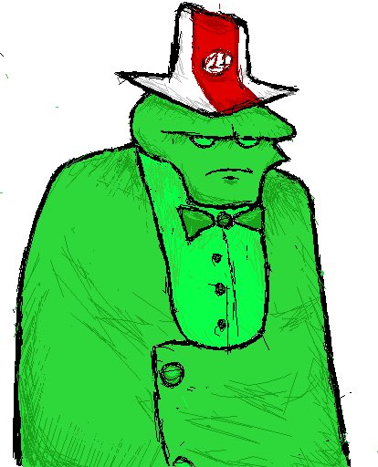 i gotta start drawing matchsticks more , he has probably one of my favorite designs out of the felt members