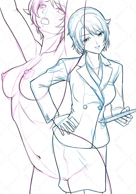 おはようございます!
朝お絵かき。
ペン入れ! 