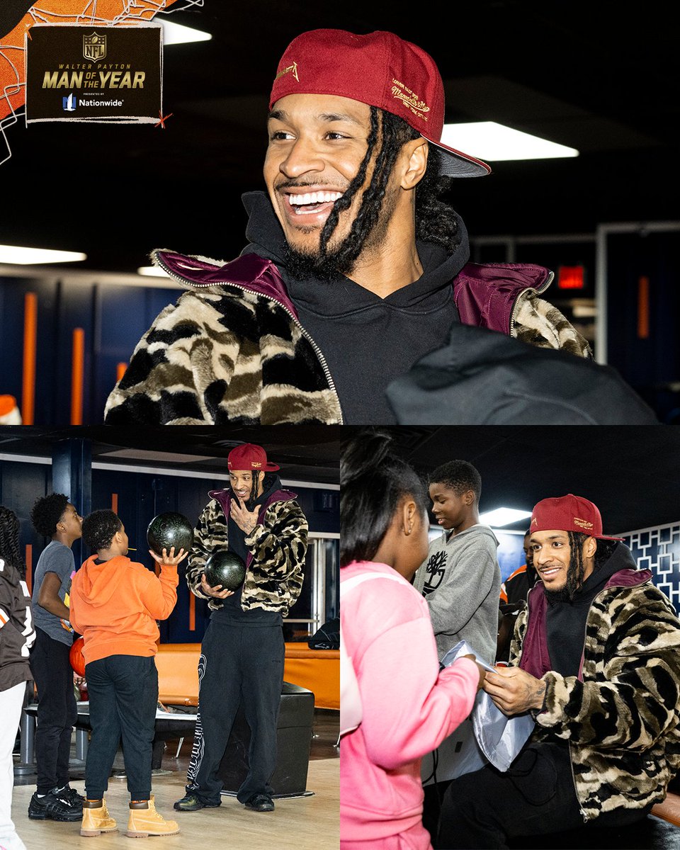 Last week, @realgrantdelpit, our @Nationwide Walter Payton Man of the Year club winner, hosted his Breakfast and Bowling with Santa event!

RT so Grant can win the #WPMOYChallenge 