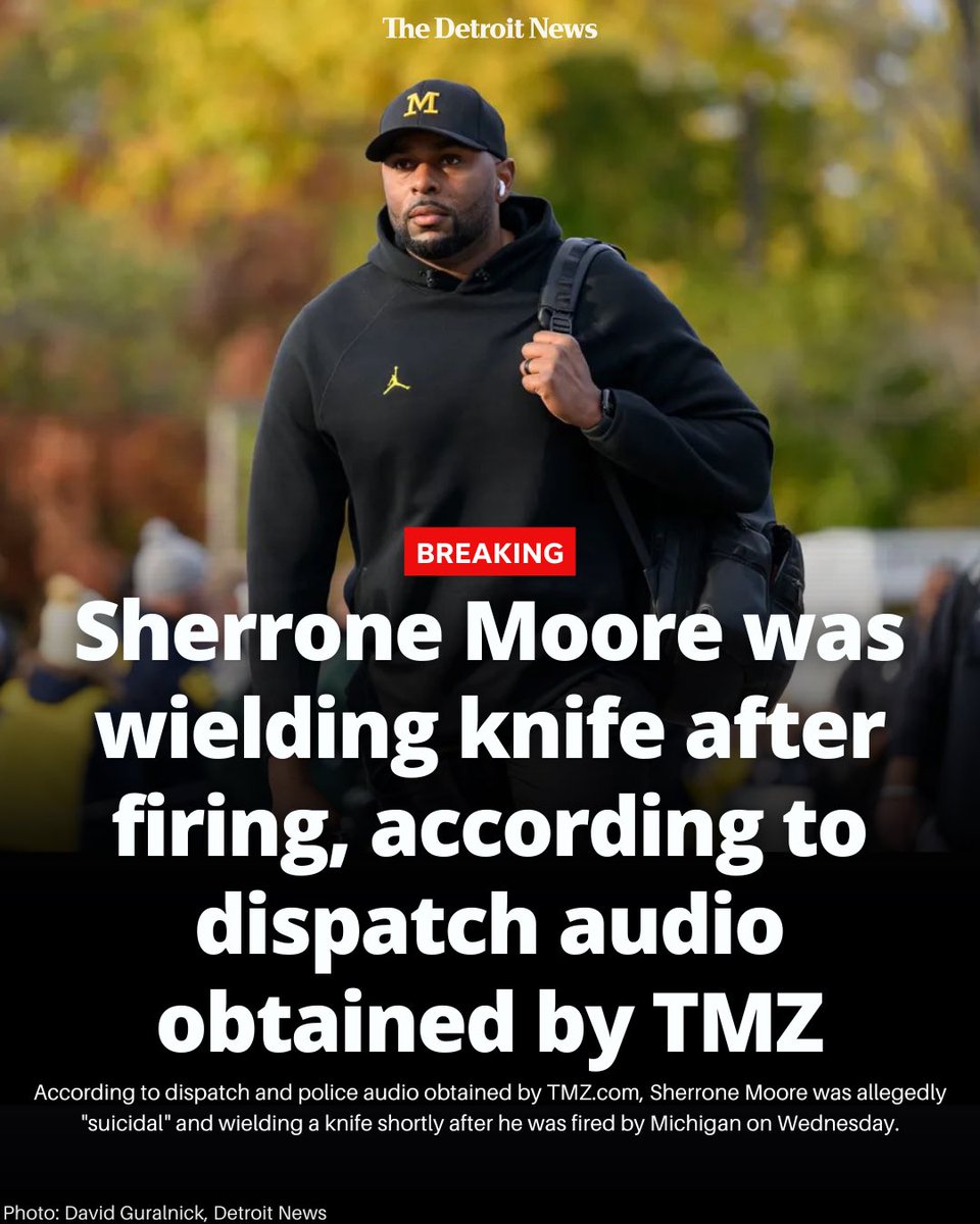 Sherrone Moore Was Wielding Knife After Firing, According to Dispatch Audio Obtained by Tmz