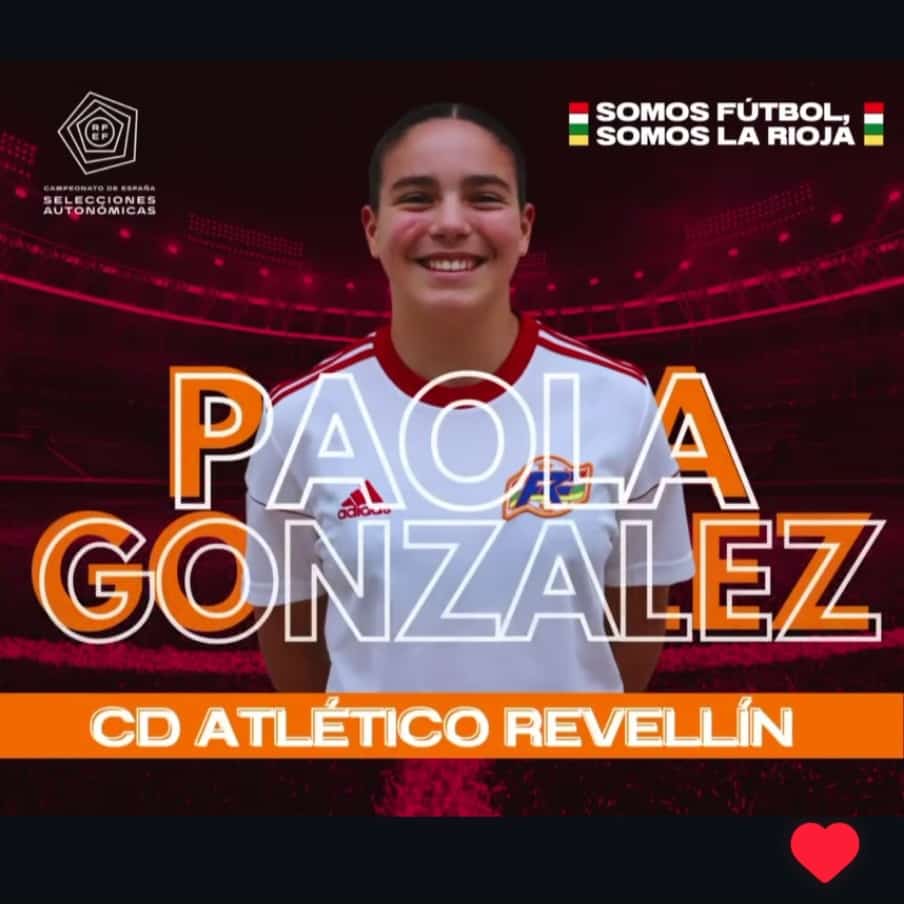 AtcoRevellin's tweet photo. 🍀 Suerte a nuestra jugadora Paola que representará al Atlético Revellín en los #CESA con la selección riojana sub-16. @fedriojafutbol 

#VamosMilqui💪
#juguemos🎮
#futfem https://t.co/68W43qrMNZ