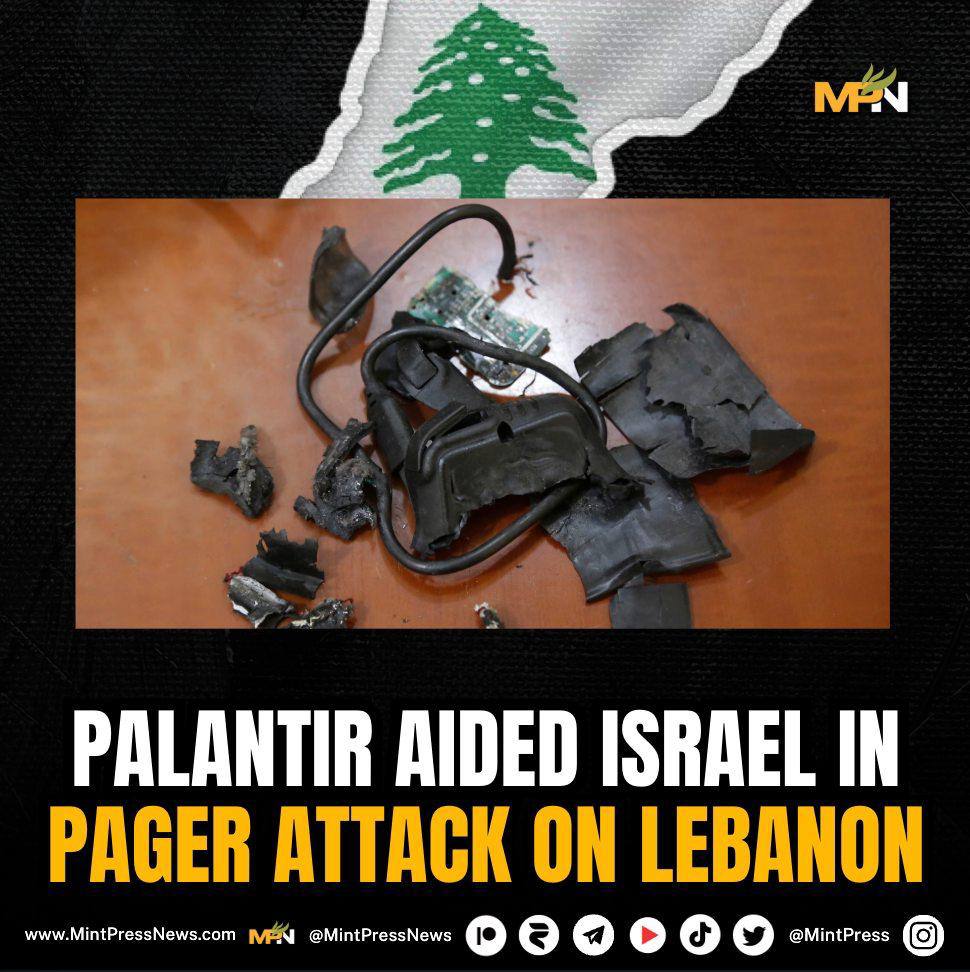 A new book titled The Philosopher in the Valley: Alex Karp, Palantir, and the Rise of the Surveillance State by author Michael Steinberger claims that Israel used Palantir technology in its 2024 Lebanon pager and walkie-talkie attacks.

The technology was specifically used in