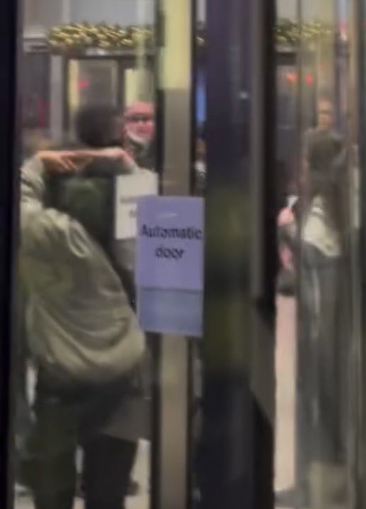 Yes that’s a pro-Pal making the triangle sign for Hamas inside the BBC. Domestic terrorists are active and people are pampering them.