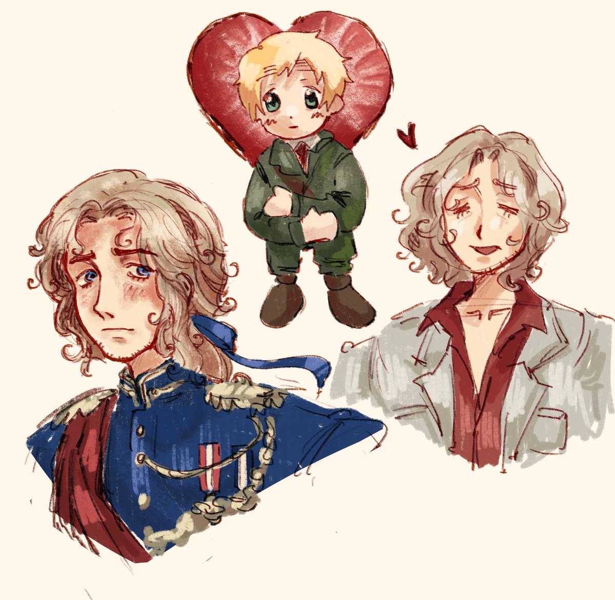"Can you draw England and France:3? I love your art style" -> repost my bad 😥 #hetalia sparkleartgirl09.straw.page