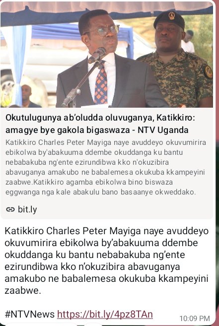 Mr Katikkiro, you have to differentiate between Buganda and Uganda. Therefore go your place of Buganda and leave security do there work. Uganda is no t ruled by Buganda.
Go a head people that loves there country 🙏🙏🙏🙏💯@bobi_katikkiro_Mr Mayiga