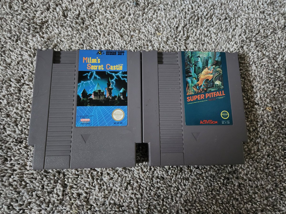REAPER_25's tweet image. Mail day 🙌 #MilonsSecretCastle #SuperPitfall #nes #retrogames #gaming #PhysicalMedia