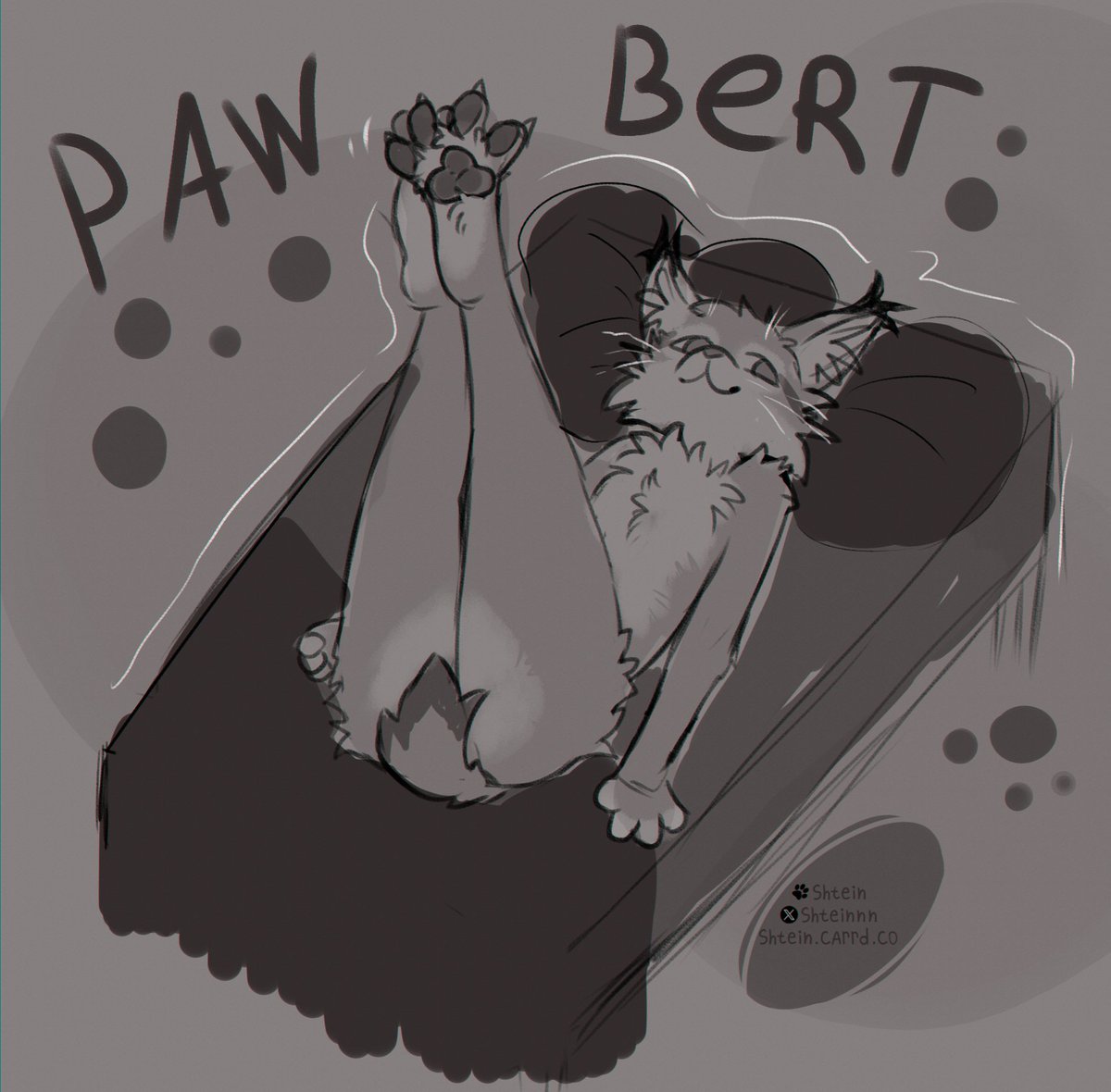 silly sketch of a silly kitty