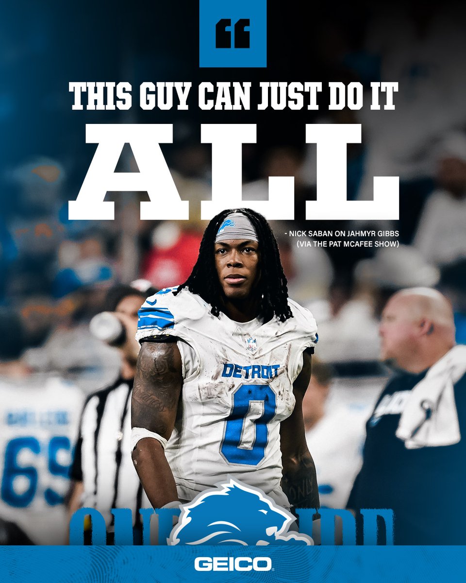 Nick Saban knows 🤝
@Jahmyr_Gibbs1 | #ProBowlVote