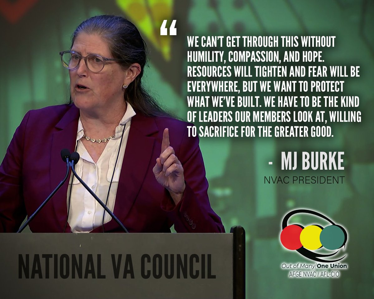 A quote from NVAC President, MJ Burke, at the 25th Triennial Convention in Orlando, Florida.