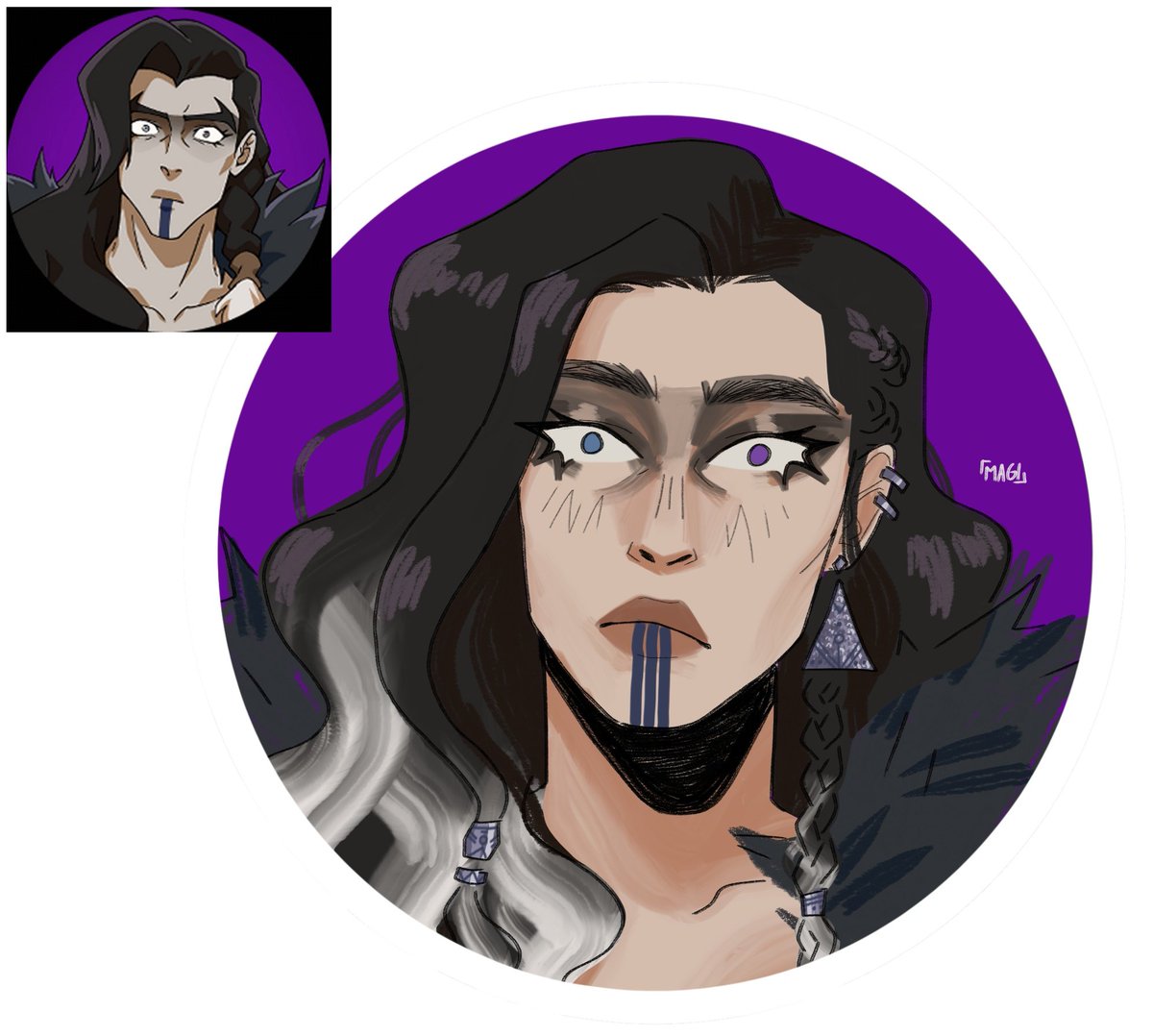 magiantigoart's tweet photo. yasha-asha 🖤 #mightynein #criticalrolefanart https://t.co/5OTIvujfCB