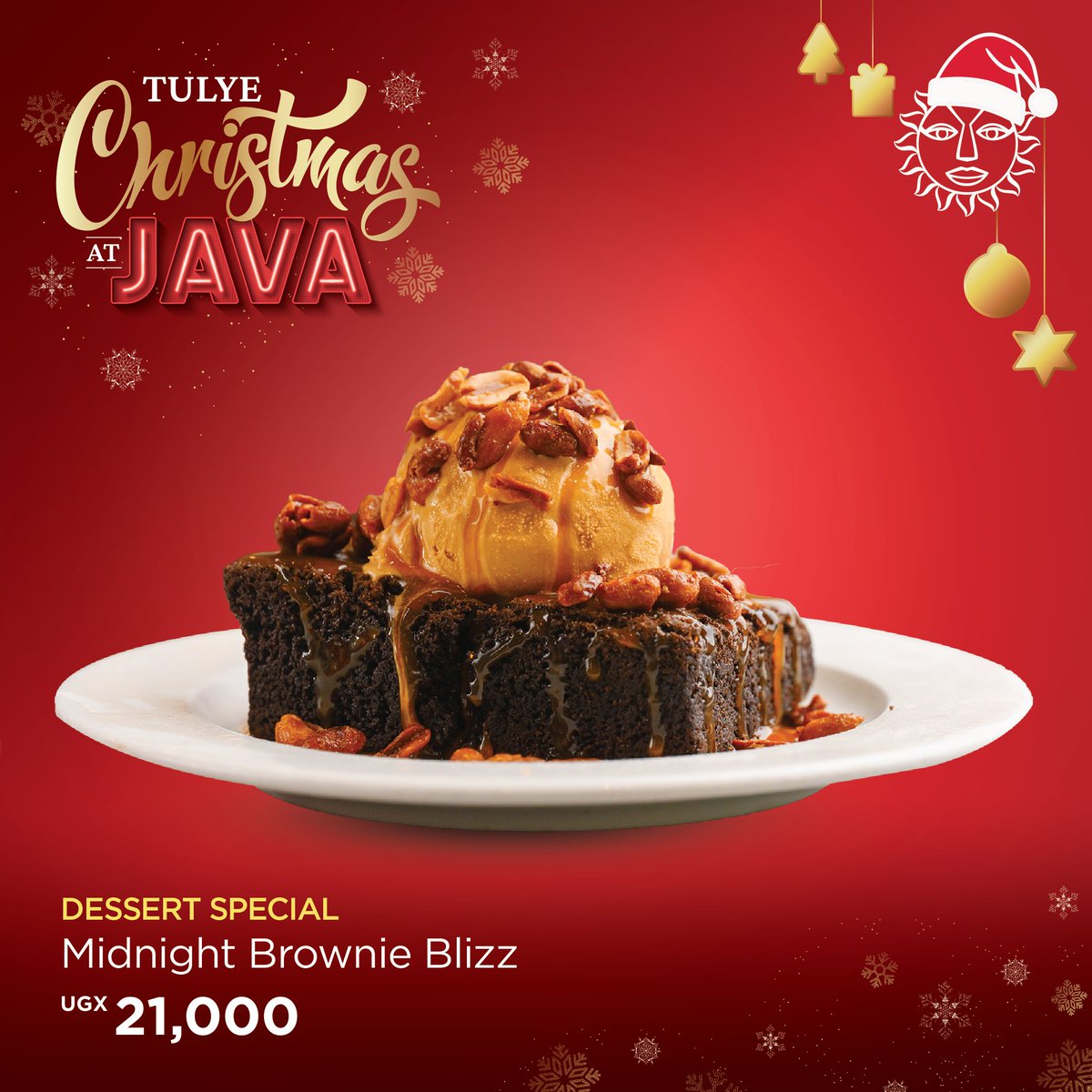 JavaHouseUG's tweet image. Loaded with sweetness and ready to brighten your whole day. 

Grab our Midnight Brownie Blizz for Ugx. 21,000 and spread the festive spirit.

DecemberSpecials | MadeWithLove