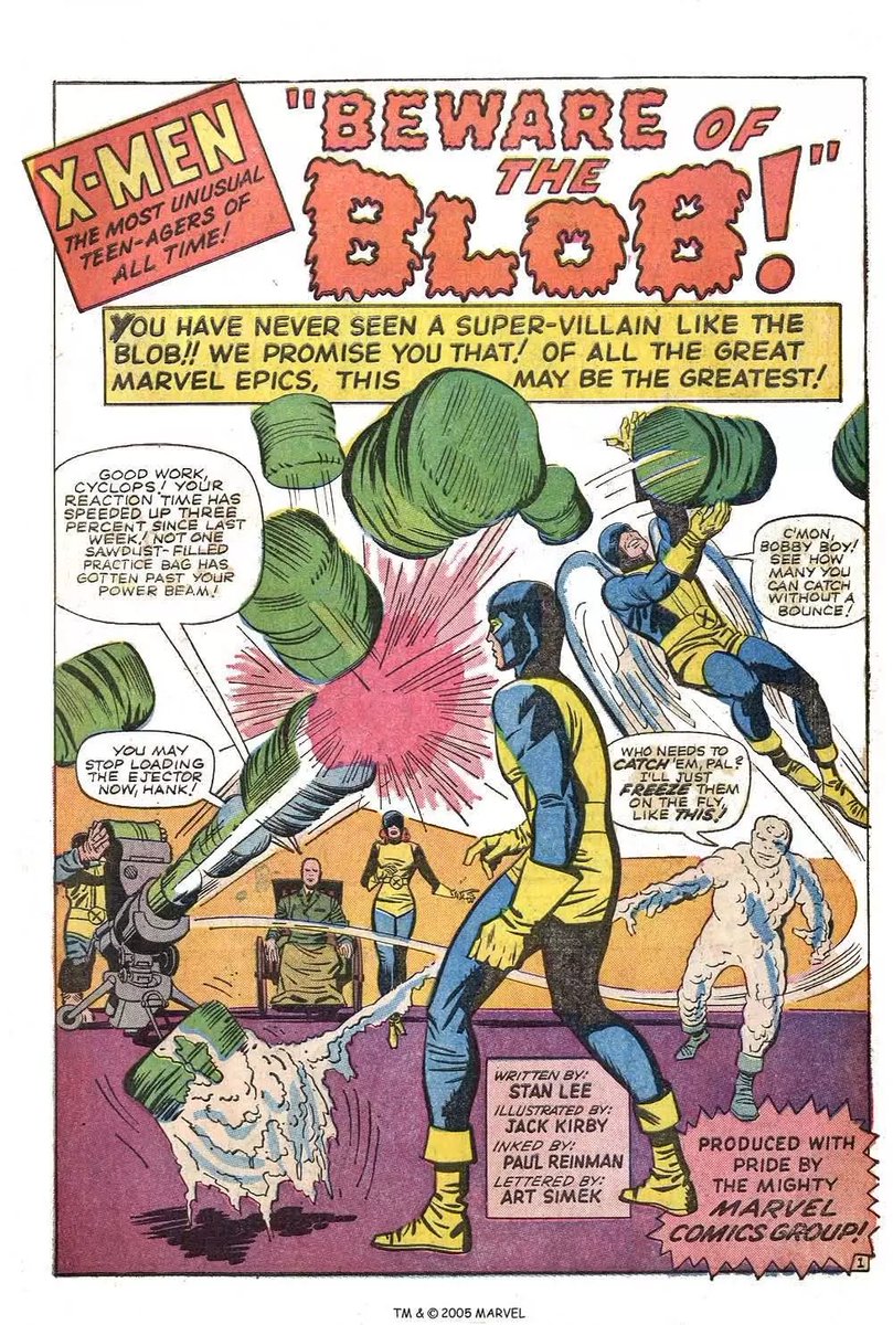 ComicFirsts's tweet photo. *X-Men #3* was written by Stan Lee, with art by Jack Kirby &amp; inks by Paul Reinman. ✍️🎨  

Together they expanded the mutant mythos, adding Blob to Marvel’s growing roster of villains.  

#MarvelComics #ComicHistory https://t.co/qLXPe9pFIX