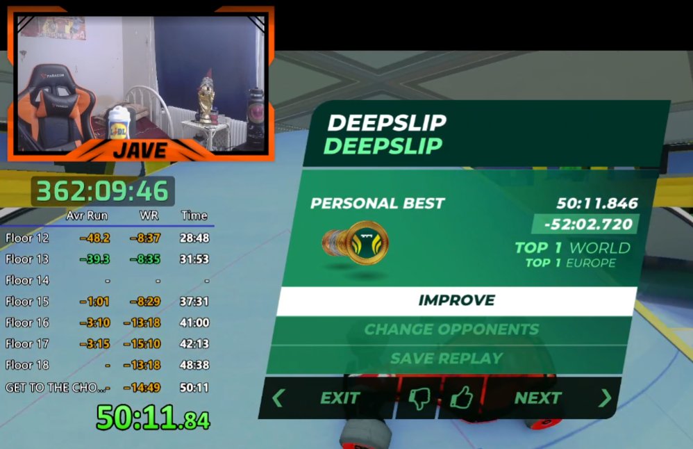SO NICE, WE HAD TO WR A TOWER ON ICE.

New Deep Slip WR by 15 minutes and some change!

We might have to start stacking these things together... 🤔