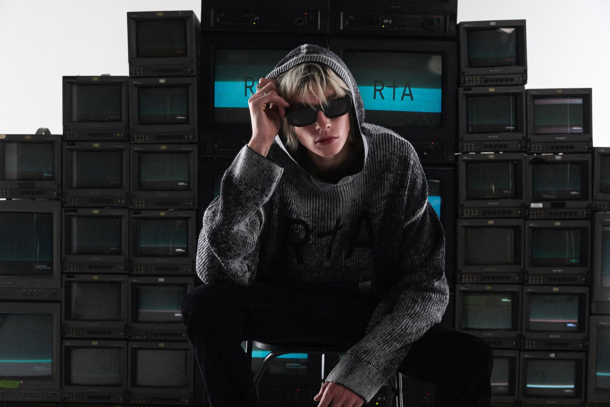 RtA Holiday ’26: Digital Death. A collection rooted in the moment culture first collided with the entrance of the internet. Metallic trims, shiny nylons, and archive furs reflect an era on the edge of tech disruption - then and now.