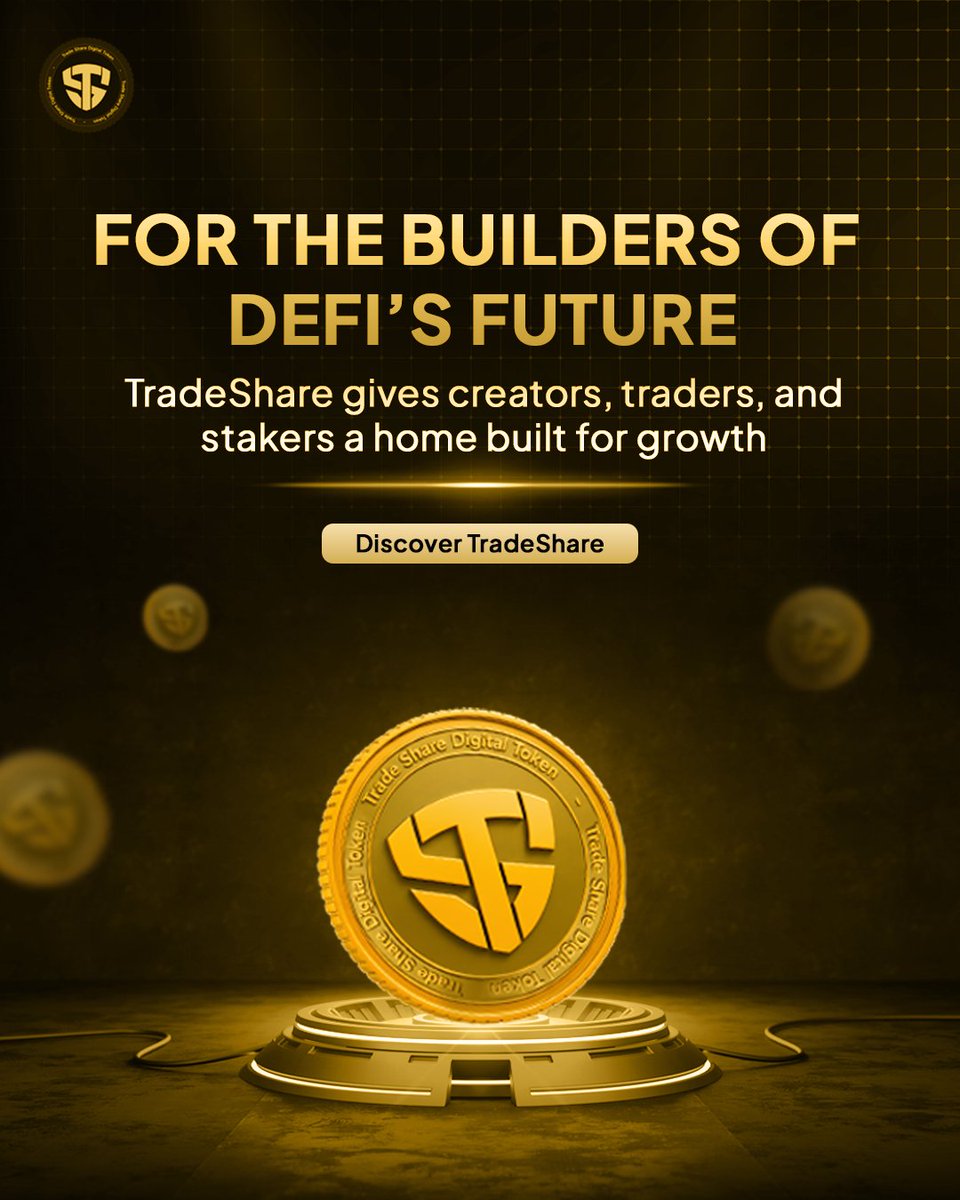 🛠️ For the Builders of DeFi’s Future
 TradeShare gives creators and power users the tools to build meaningful, durable value in DeFi.
 TSDT supports growth, innovation, and community-driven progress.
If you're building the next wave of DeFi you belong here.
 Discover TradeShare.