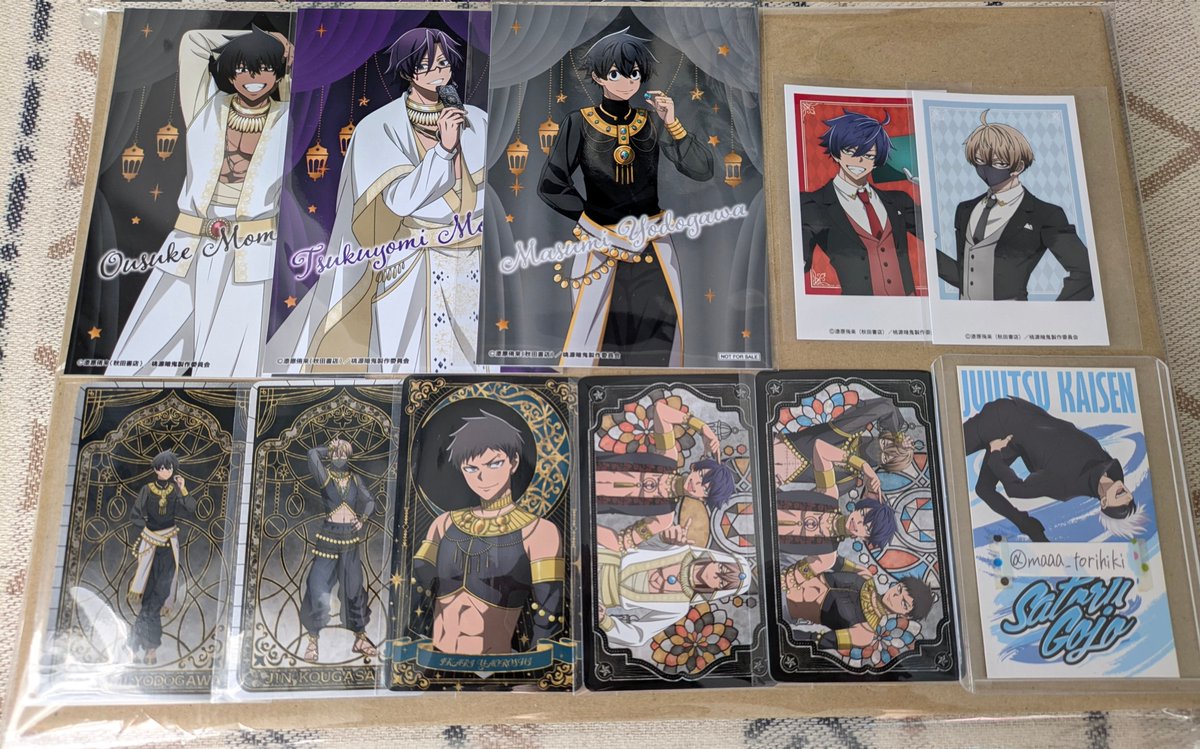 ニュータイプ 異修羅 特典 ブロマイド 交換】 桃源暗鬼 アニメイト アラビアンナイト スイパラ スイーツ