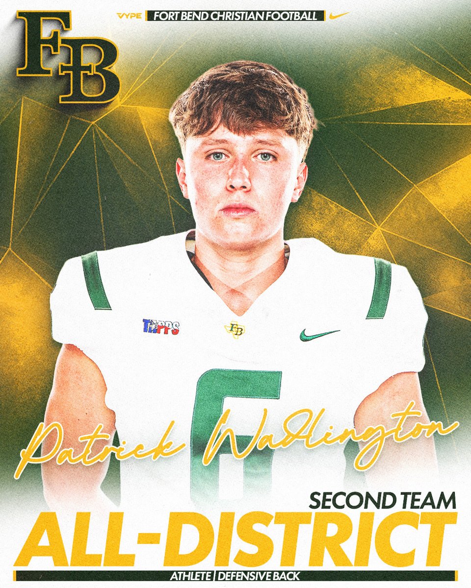 FBCA_Football's tweet image. 2nd Team All District in 2 positions! @Pwad2026