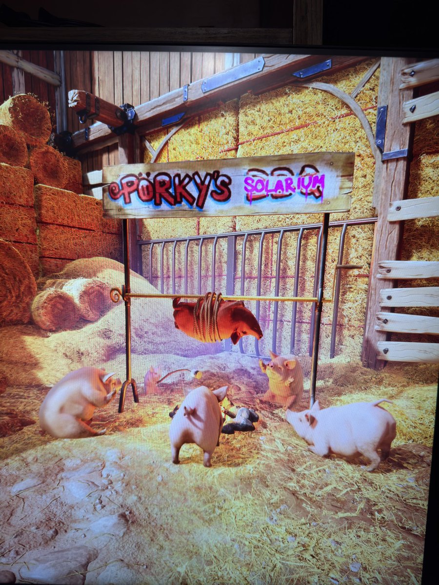 昨天开始玩 #SplitFiction 有一个支线剧情是猪的故事，特别有意思～