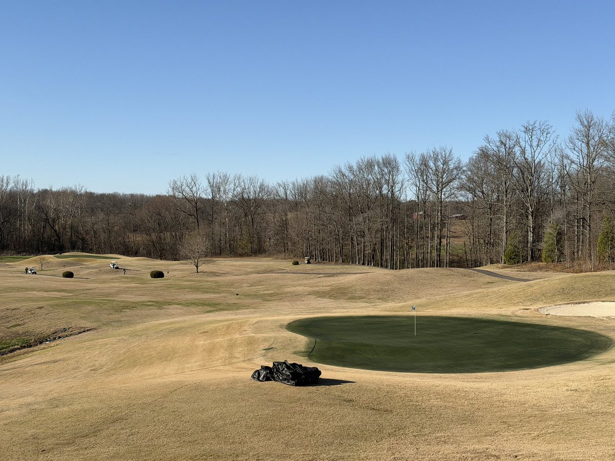 RegalNV paint making greens look good during the winter in Memphis! <a href="/RegalChemical/">Regal Chemical</a>