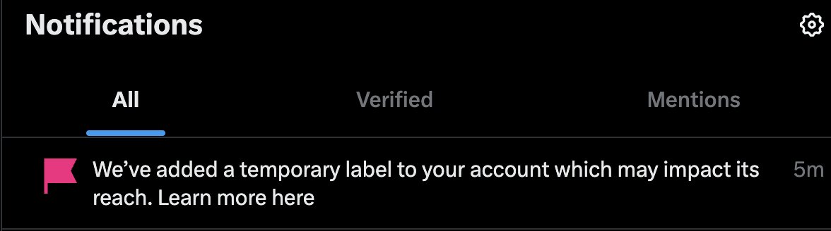 UnbannableMedia's tweet photo. they figured out im a bot https://t.co/v7PFnCNVfO