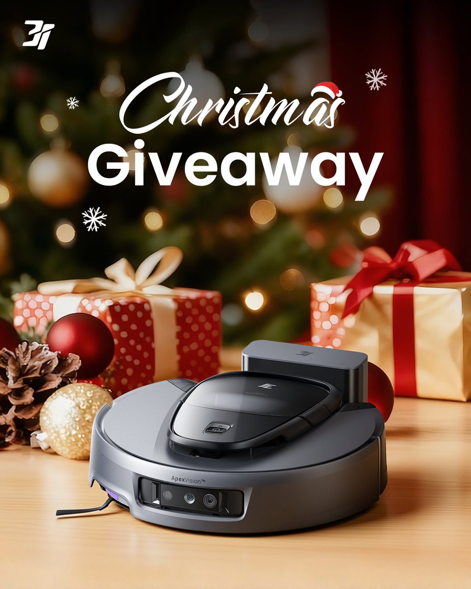 3iTech_Global's tweet photo. 🎄Christmas Givaway🎄
Win a 3i G10+, the only holiday helper that won’t eat your cookies or complain about chores. ✨

Enter now: https://t.co/rimaGVIgfd

1. Follow @3itech_global
2. Like this post
3. Comment the vacuum feature you wish Santa would bring you, get creative! 🎅✨ https://t.co/QScwdjzdkv