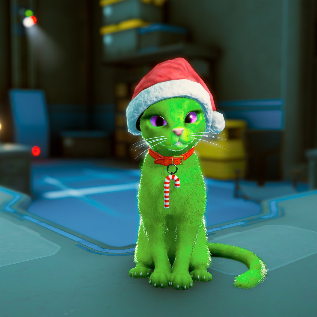 _AbandonedSheep's tweet photo. New festive-themed cosmetics added to the Schrodinger's Cat Burglar demo! 🎄🎅

Go play the demo from today until 31st to enjoy the Christmas Hat, Candy Cane Pendant and Green Skin for free in the Customisation Booths!

⤵️⤵️⤵️
https://t.co/4heWy3Ow1a https://t.co/Nmmkofw0of