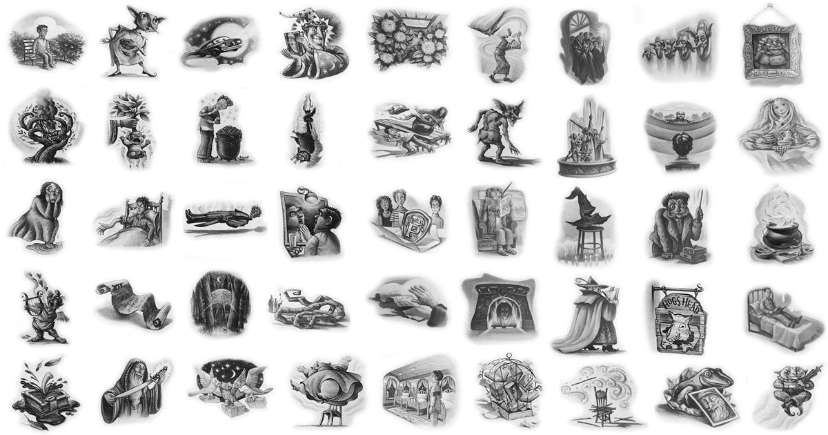 Malabios01's tweet photo. @AuthorGFAllen I loved how my Harry Potter books had those tiny thumbnails at the begining of every chapter. I don't get it why as humanity we reject concept of having illustrations in books for for readers who are more than 5 years old :( https://t.co/cTCeMGKAZV