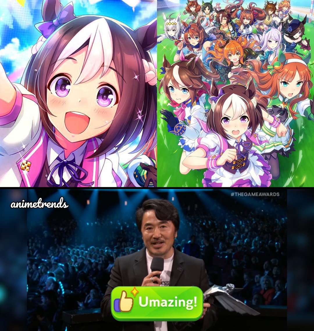 AnimetrendsLA's tweet photo. ¡GLORIA A CYGAMES!

Cuando el CEO de Cygames recibió el premio que ganó Uma Musume lo primero que dijo fue ¡UMAZING! luego agradeció a todos los fans. 🛐
#TheGameAwards https://t.co/uz0gd5dyzH