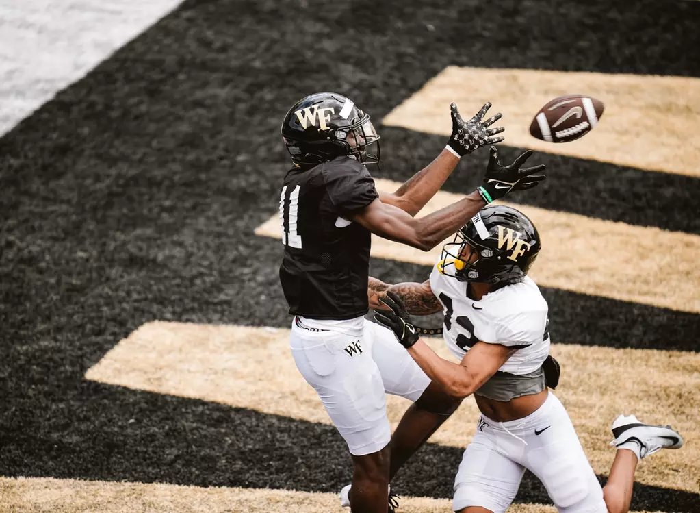TransferPortal's tweet image. Wake Forest WR Reginald Vick is entering the transfer portal, his rep @CodySokol tells @PeteNakos. 

Spent the 2025 season at Wake Forest, was previously at Virginia Union, where he posted 48 catches for 1,164 yards.

on3.com/transfer-porta…