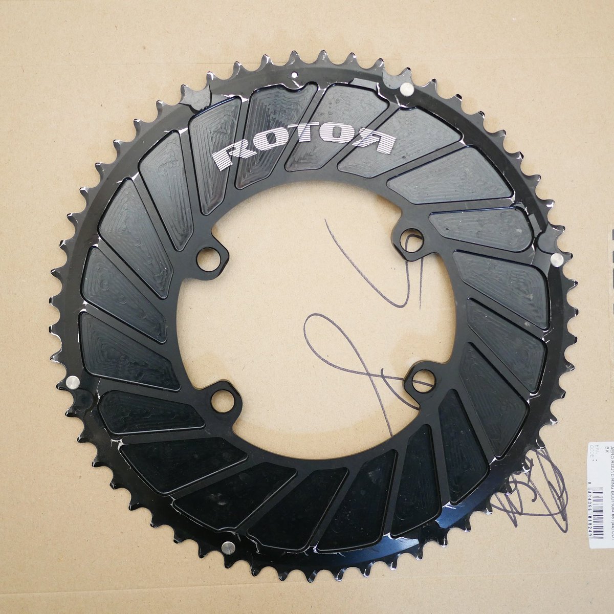 選手支給品 Rotor エアロラウンド アウターリング 54T シマノ対応 プロ 選手支給品 Rotor エアロラウンド アウターリング 54T シマノ対応 プロ