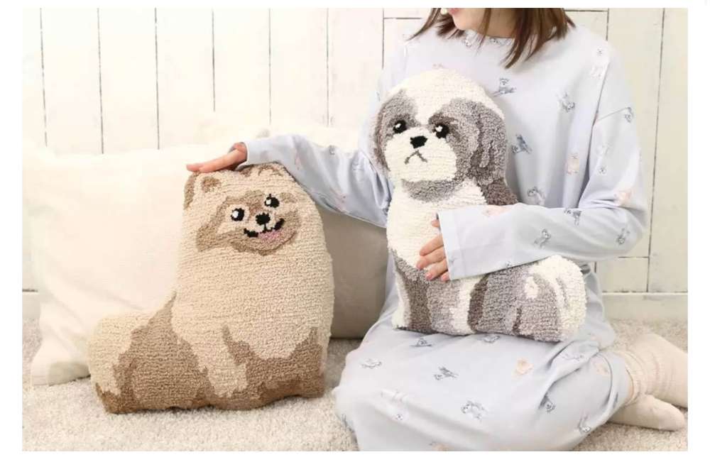 大人気のオリジナルクッションが新作追加♪ 犬のフォルムをそのまま