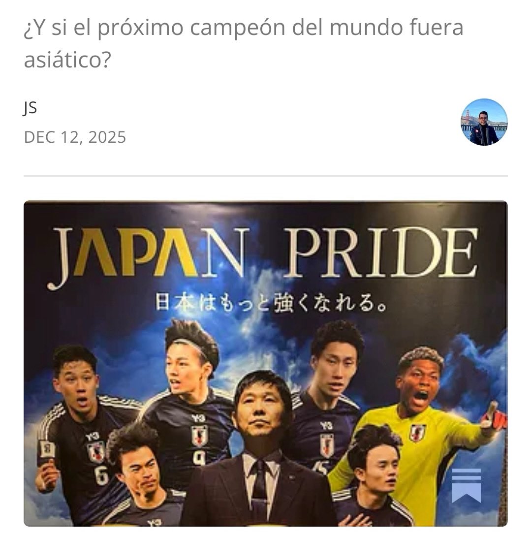 jsheras's tweet photo. "Del PIB al fútbol: por qué Asia también quiere ganar el
Mundial"

https://t.co/uZhcX8SOd6

#FIFA #futbol https://t.co/PgTU7XgvPn