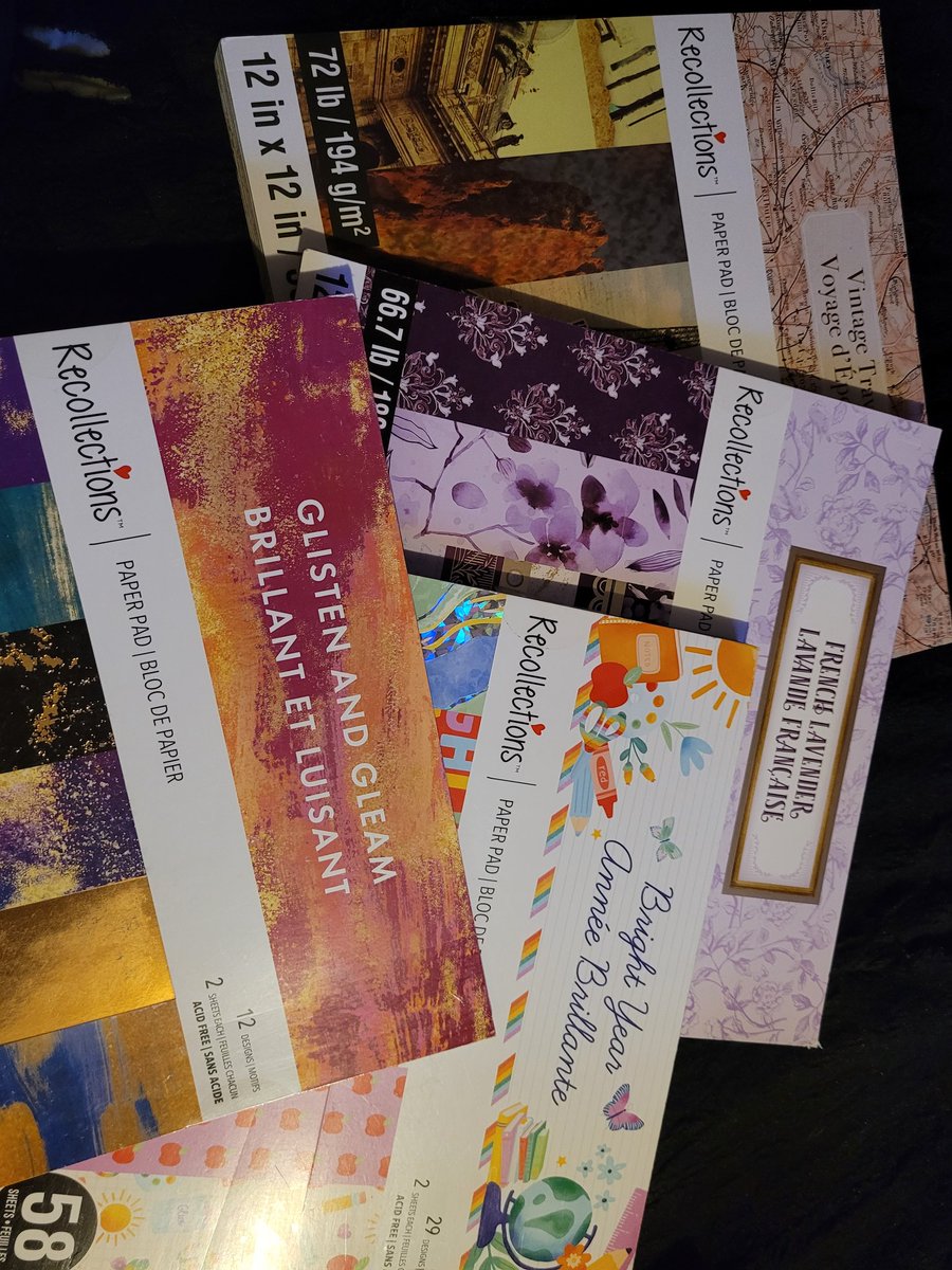 StephimusPrime's tweet photo. Apparently @MichaelsStores just throws whatever they feel like in a box and calls it good.  I ordered all Winter/Holiday paper to do a teacher appreciation project....  They sent me random packs and not even in a matching quantity. https://t.co/r6VmebTZgM