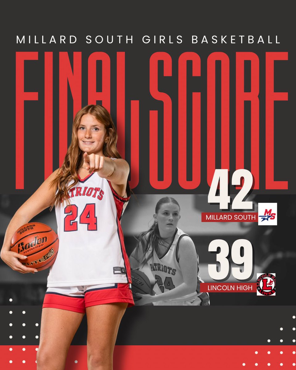 patriotsgbball's tweet image. Final score tonight in Lincoln!