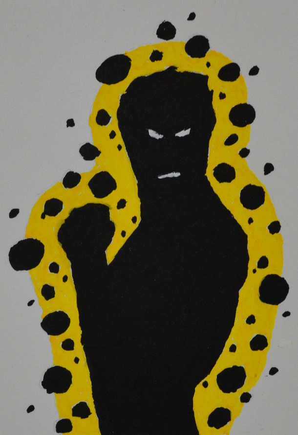 CaptainTortoise's tweet image. Painting of Sunspot from #xmen