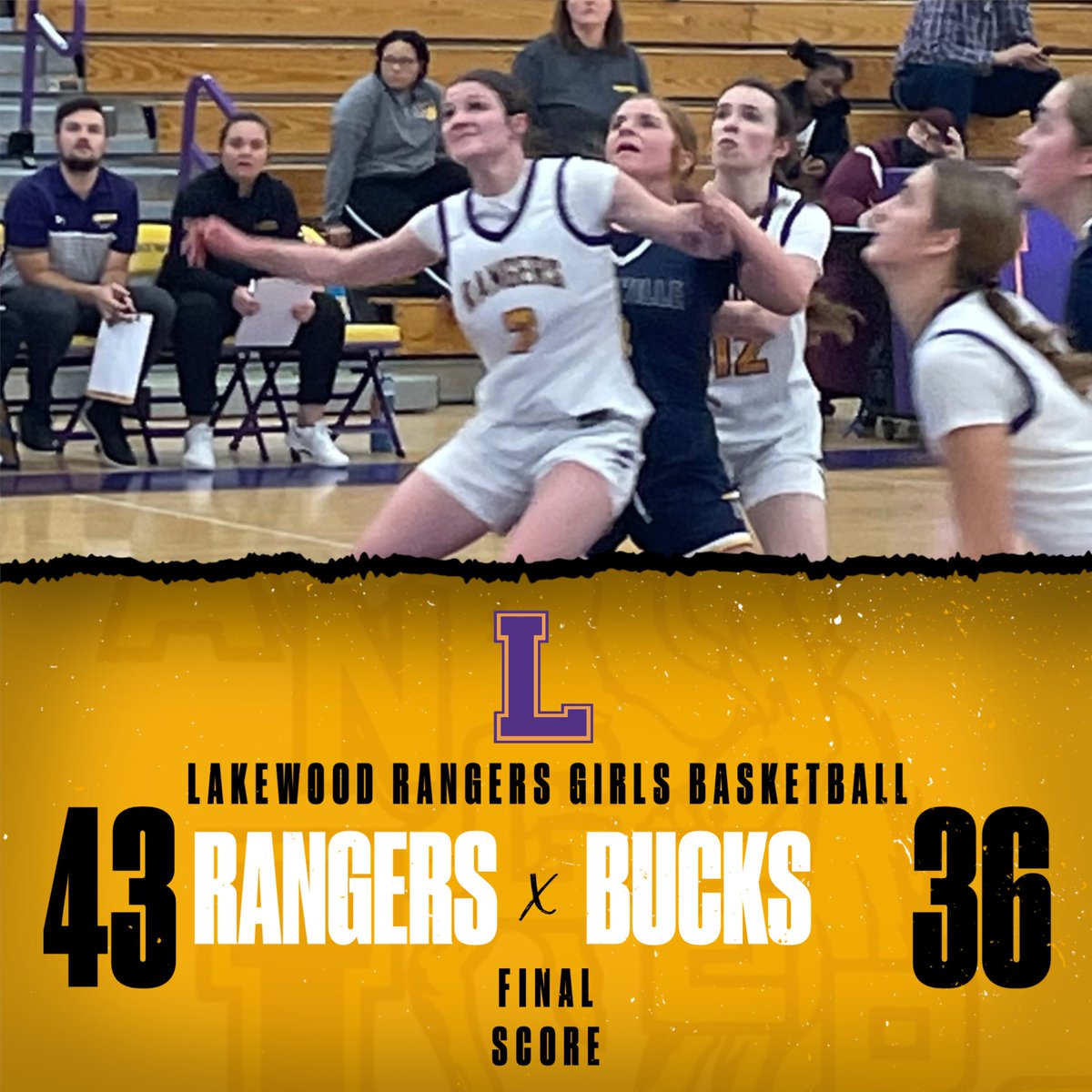 LkwdAthletics's tweet image. The Rangers had to battle through foul trouble and a gritty Buckeye squad to secure this 43-36 CWC road victory!!  Proud of the fight. Ranger Pride!!
