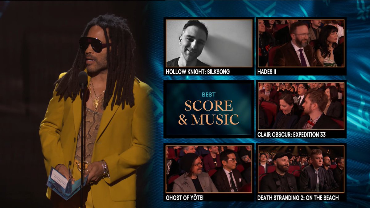 O maior crime de todos, Death Stranding 2 perder para categoria de Melhor trilha sonora.

Clair Obscur, jogo de uma música só.
Nunca mais assisto esse evento.