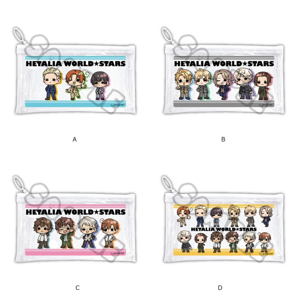 ☆新着☆ 【アニメ 「ヘタリア World☆Stars」】 フラットクリアポーチ