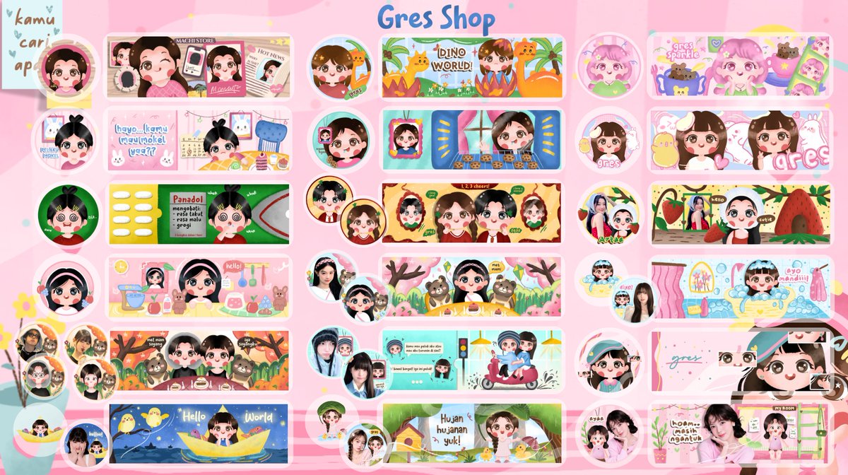 GrresShop's tweet image. haii, hari ini hari terakhir diskon 20% edisi tahun baruuu yah! &amp;gt;_&amp;lt;

yang mau jajan layout by req bisa dm/wa aku aja! diskon berlaku hanya untuk layout by reqq yah beb

yg mau custom set up satuan/full juga bisaa yaa &amp;gt;_&amp;lt; yuk jajann🎀

#zonauang