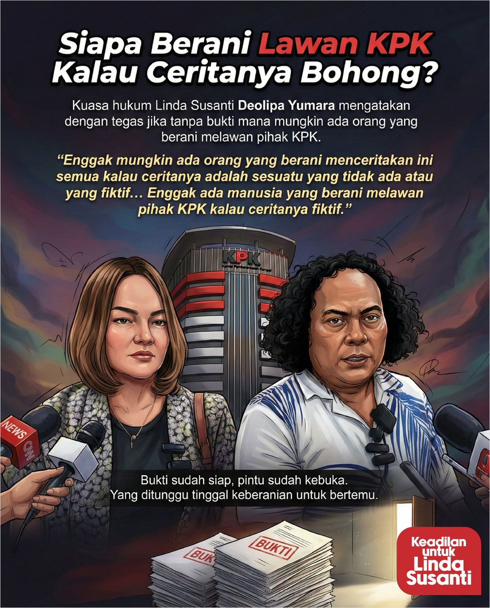 Perjuangan Linda Susanti bukan hnya soal dirinya, tapi jg masa depan lembaga penegak hukum. Seruan Pecat Oknum KPK muncul sbagai tuntutan moral agar penyimpangan diberi sanksi tegas demi mnjaga kepercayaan masyarakat
#DukungHakLinda

Pagii Kamis #zonauang Kaltim #RENJUN #Jungkook
