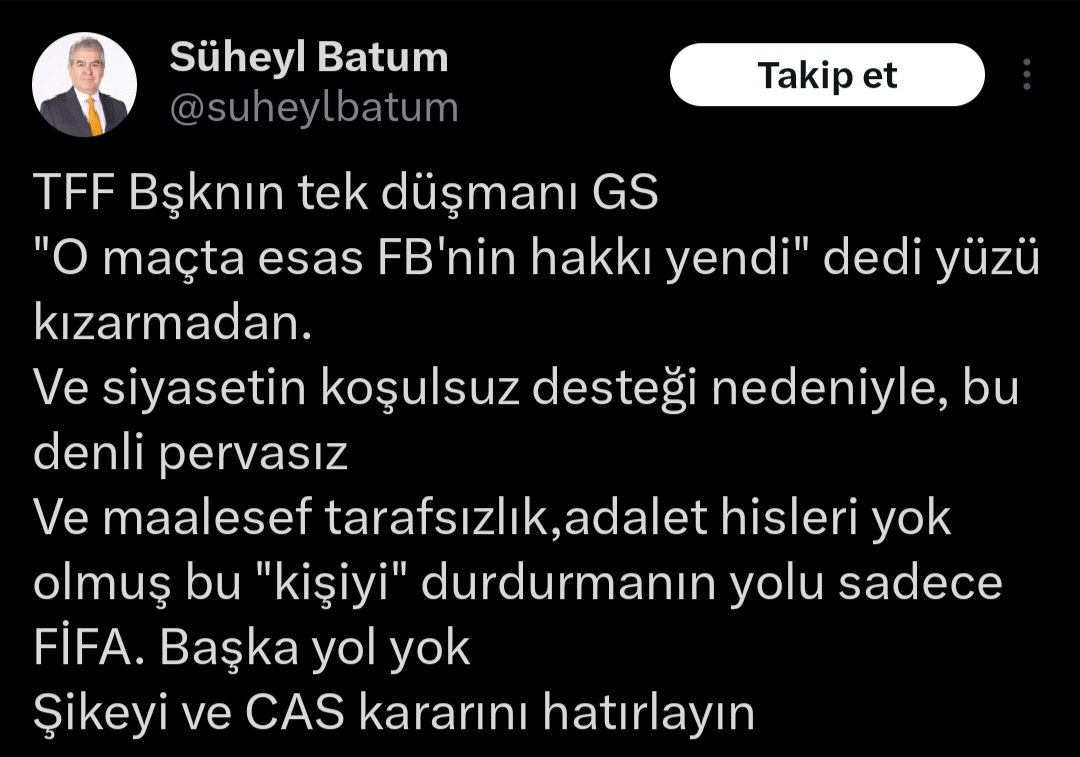 Okumuşu da okumamışı da ayrı skandal malum camianın. Sap yemiş, saman s..mış resmen.Siyasetten girmiş,şikeden çıkmış zavallı.Fenerbahçe çok acıtmış,incitmiş bunları travmaları olmuş...