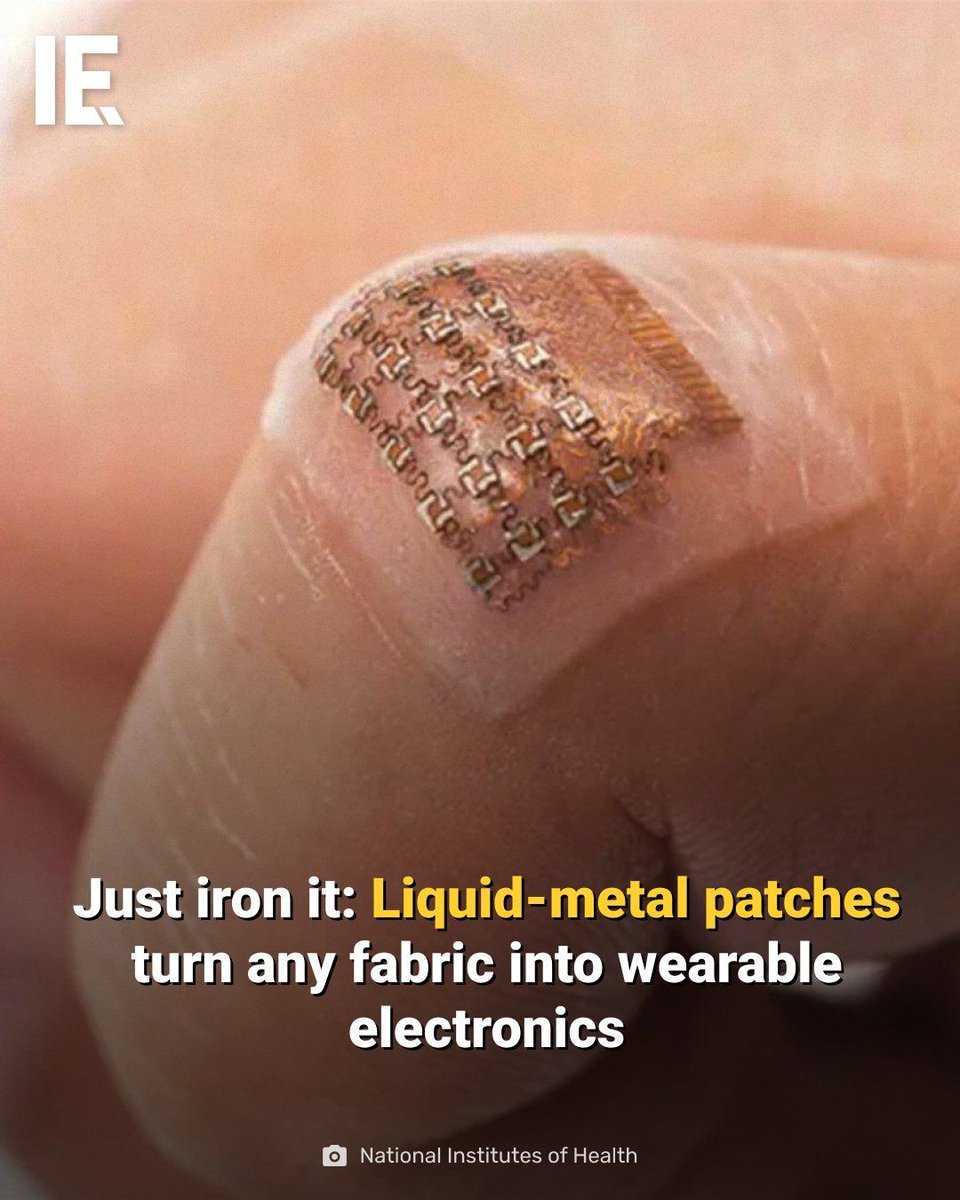 Ronald_vanLoon's tweet image. Just iron it: Liquid-metal patches turn any fabric into #Wearable electronics
by Aamir Khollam @IntEngineering

Learn more: bit.ly/3KvrDBr
 
#Technology #EmergingTech #TechForGood