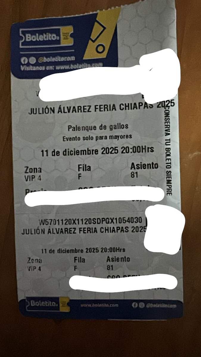 Rgrajales6's tweet photo. Boletos VIP fila F $$$$$ https://t.co/hpBdYxVJew