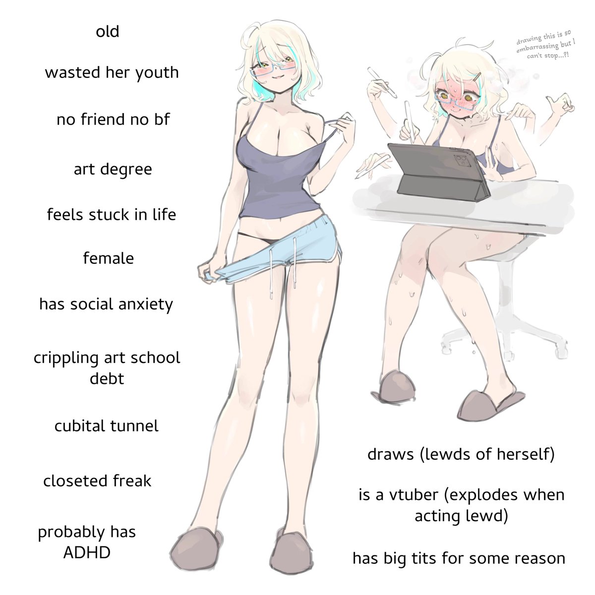 #今年も残りわずかなので今年一番伸びた絵を貼る
And it's not even a proper illustration but a meme that I quickly doodled LOL... Thank you...? Thank you!!