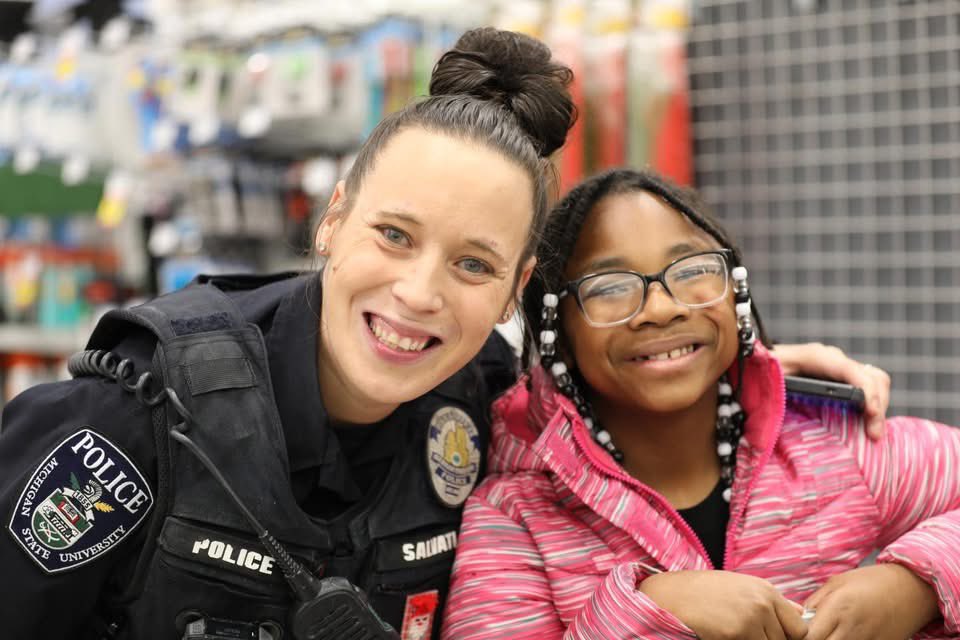 msupolice's tweet image. “Shop With A Hero” was pure holiday magic tonight. Watching kids light up as they picked out gifts, supported every step of the way by first responders. 

A heartfelt thank‑you to our very own Detective Hannah Salvati and Lieutenant Kim Parviainen for going above and beyond to…